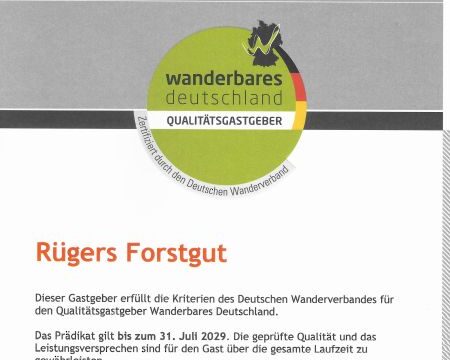 Qualitätsgastgeber Wanderbares Deutschland